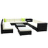 13Pc Modular Outdoor Setting Sofa Lounge Set Patio Furniture Wicker Black Storage Cover